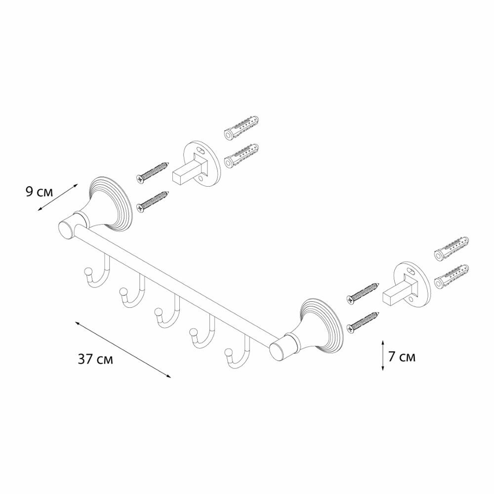 Крючки для полотенец Fixsen - фото №7