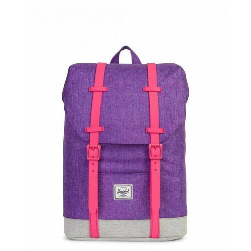 рюкзак herschel retreat youth 11158 mykonos blue saddle brown Рюкзак городской водоотталкивающий Herschel Retreat Youth Deep Lavender