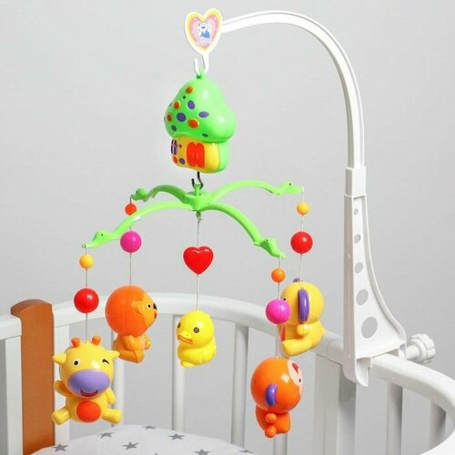 Мобиль музыкальный Домик Джунгли заводной 2028₽