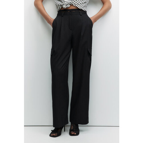 фото Брюки карго befree, размер m/170, черный