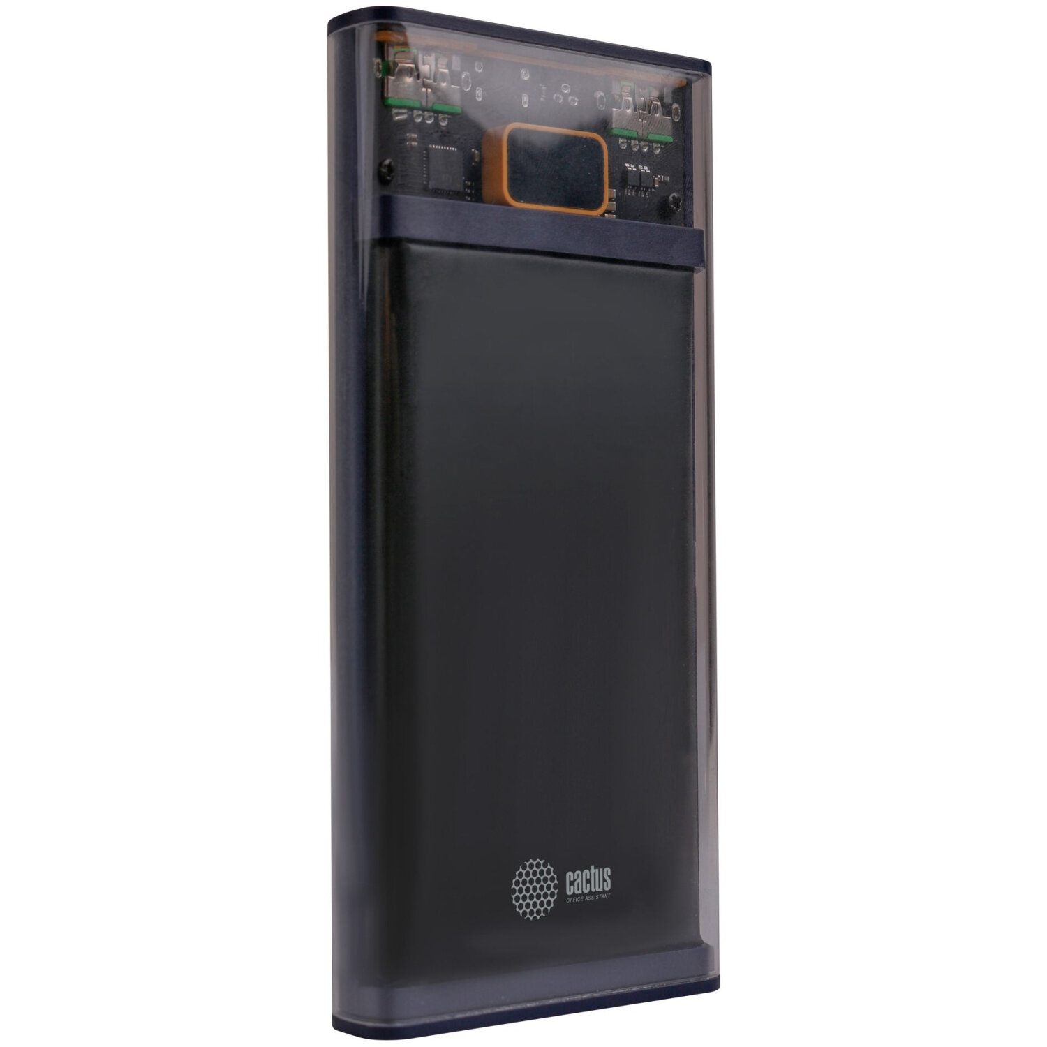 Внешний аккумулятор (Power Bank) Cactus 10000mAh, 2.1A, черный, CS-PBFSTT-10000