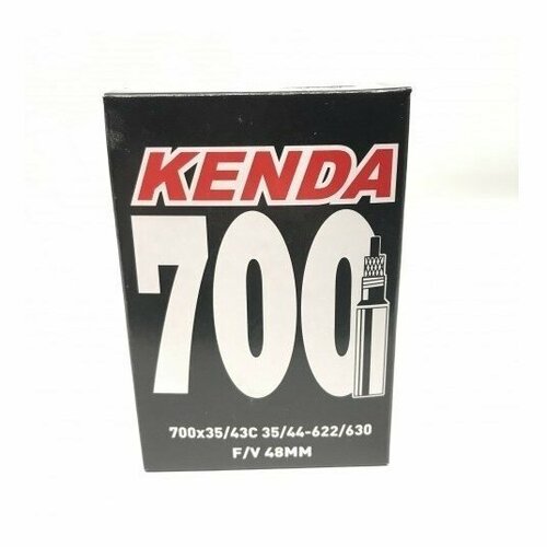 Велокамера Kenda 28 700x35/43C, f/v-48 мм велокамера kenda 28 700x18 25c f v 48 мм