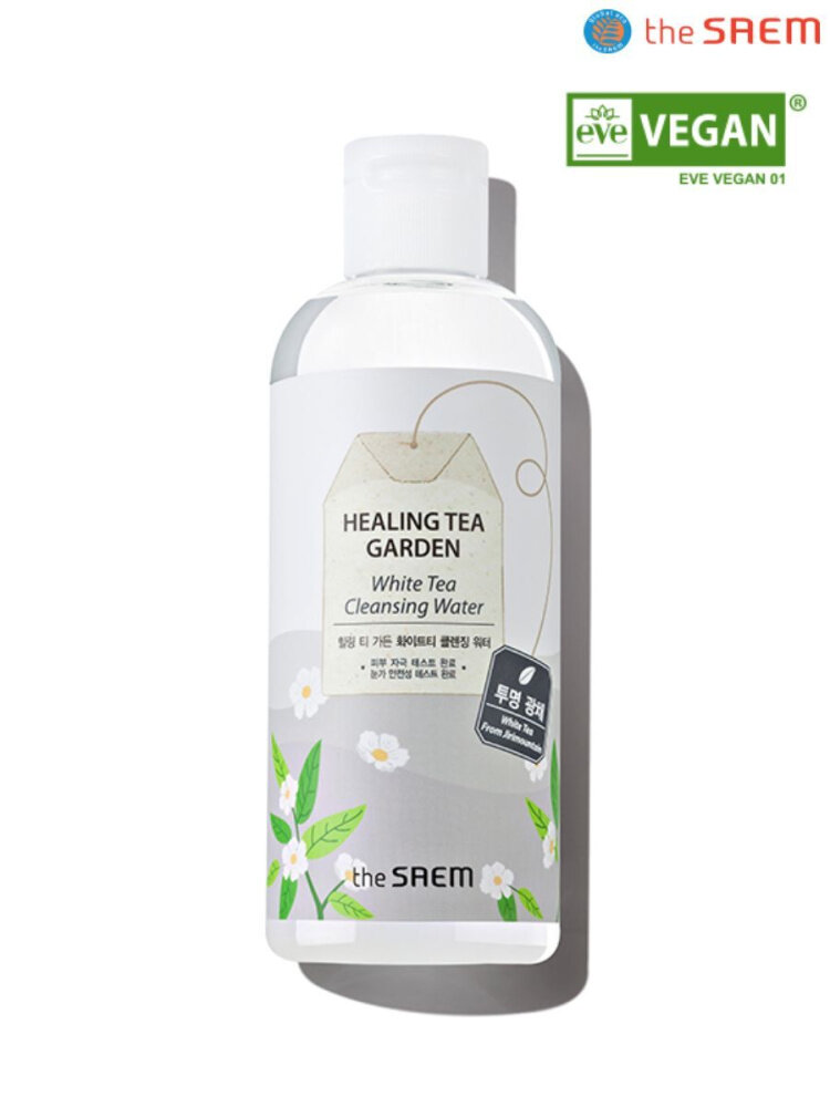 The Saem Средство для снятия макияжа Healing Tea Garden White Tea Cleansing Water, 300 мл.