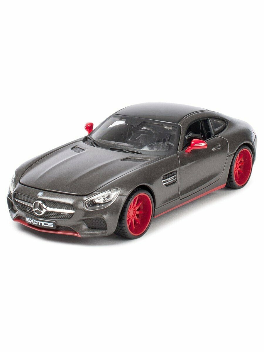 Модель машины 1/24 MAISTO DESIGN Mercedes-AMG GT, серый, 1 шт.