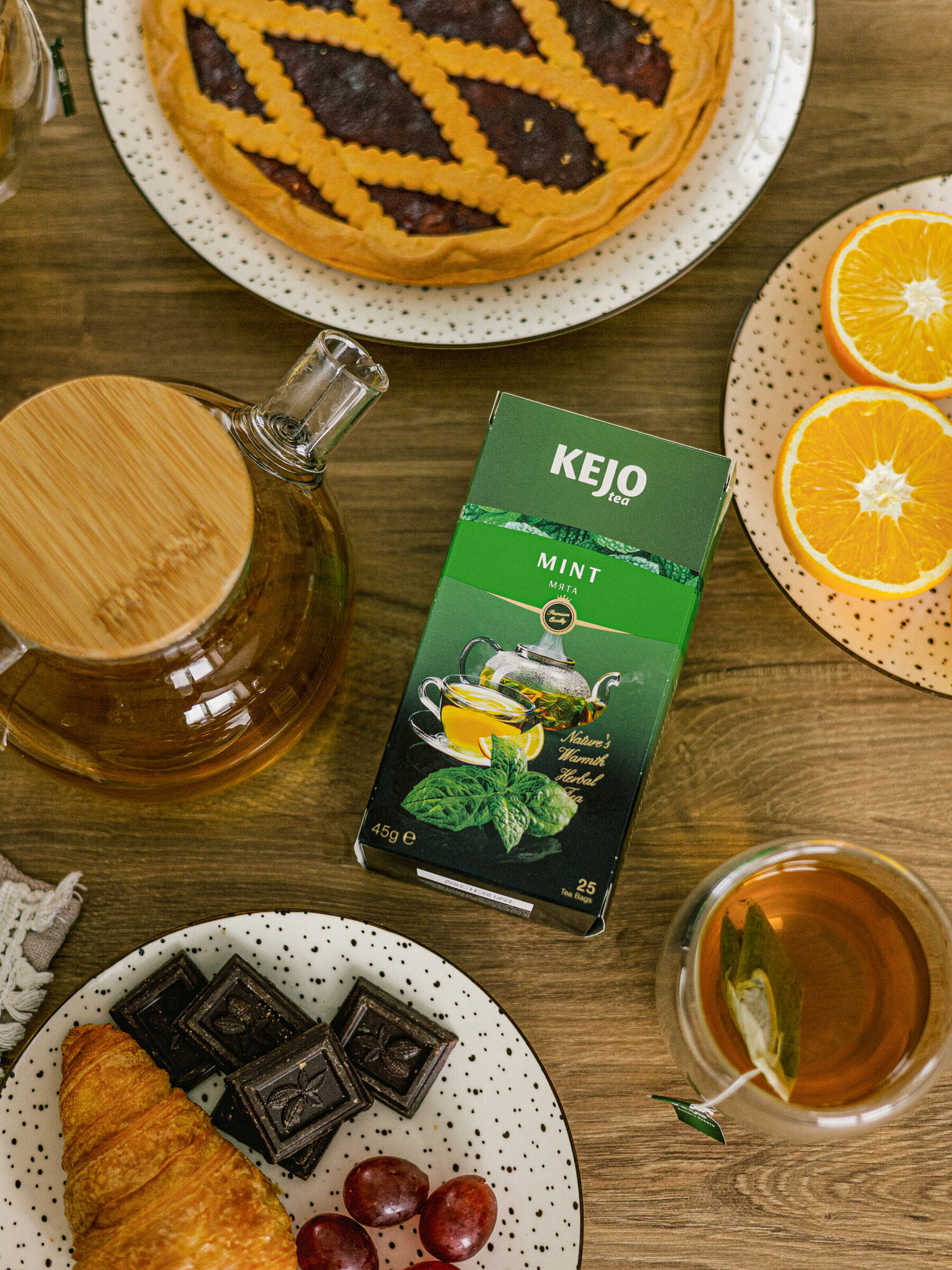 Мята KEJOfoods MINT в пакетиках 25*1,8гр картон - фотография № 10