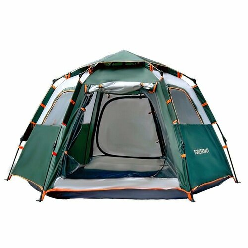 Палатка кемпинговая(240х210х235см, полиэстер, каркас стеклопластик)