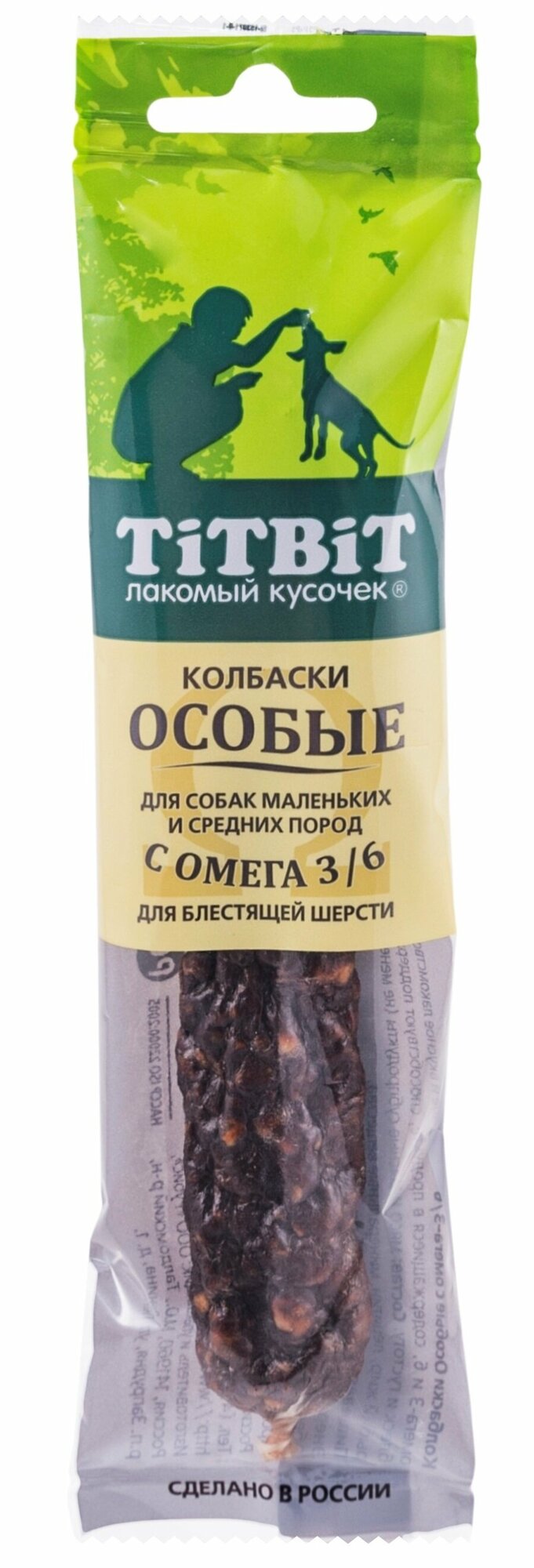 TitBit Колбаски Особые с омега 3/6 для собак маленьких и средних пород 30г