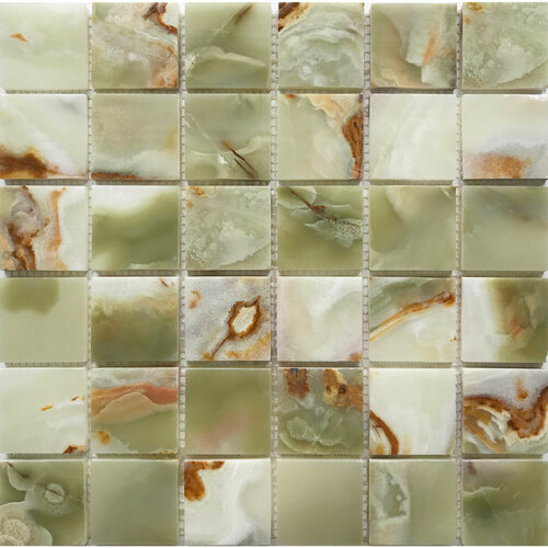 Мозаика Starmosaic Classic GREEN ONYX Сетка Мозаика 30,5x30,5 (цена за 1 шт)