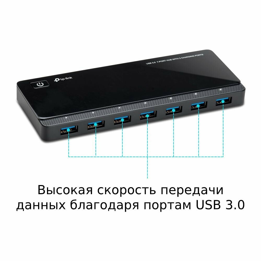 USB-концентратор TP-LINK UH720 разъемов: 7