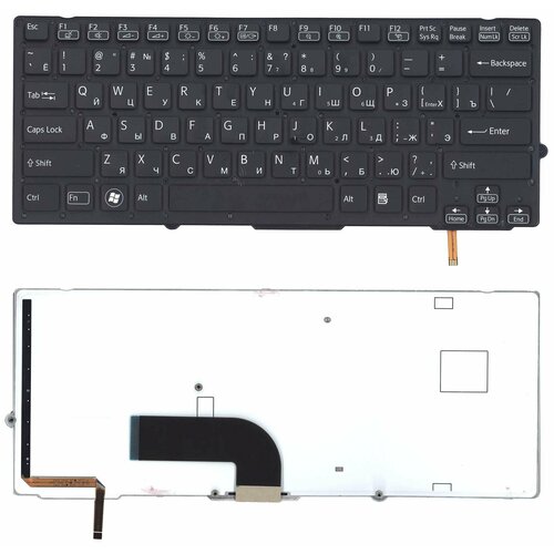 Клавиатура для ноутбука Sony Vaio VPC-SD VPC-SB черная с подсветкой l o l suprise b b s born to travel switch английский язык