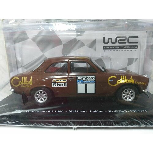 FORD Escort RS1600 #1 Ford Motor Co. Ltd Makinen/Liddon Winner RAC Rally 1974, масштабная модель коллекционная brush models 050 motor 66t motor compatible with axial scx24 axi90081 axi00002 axi00001 axi00004 1 24