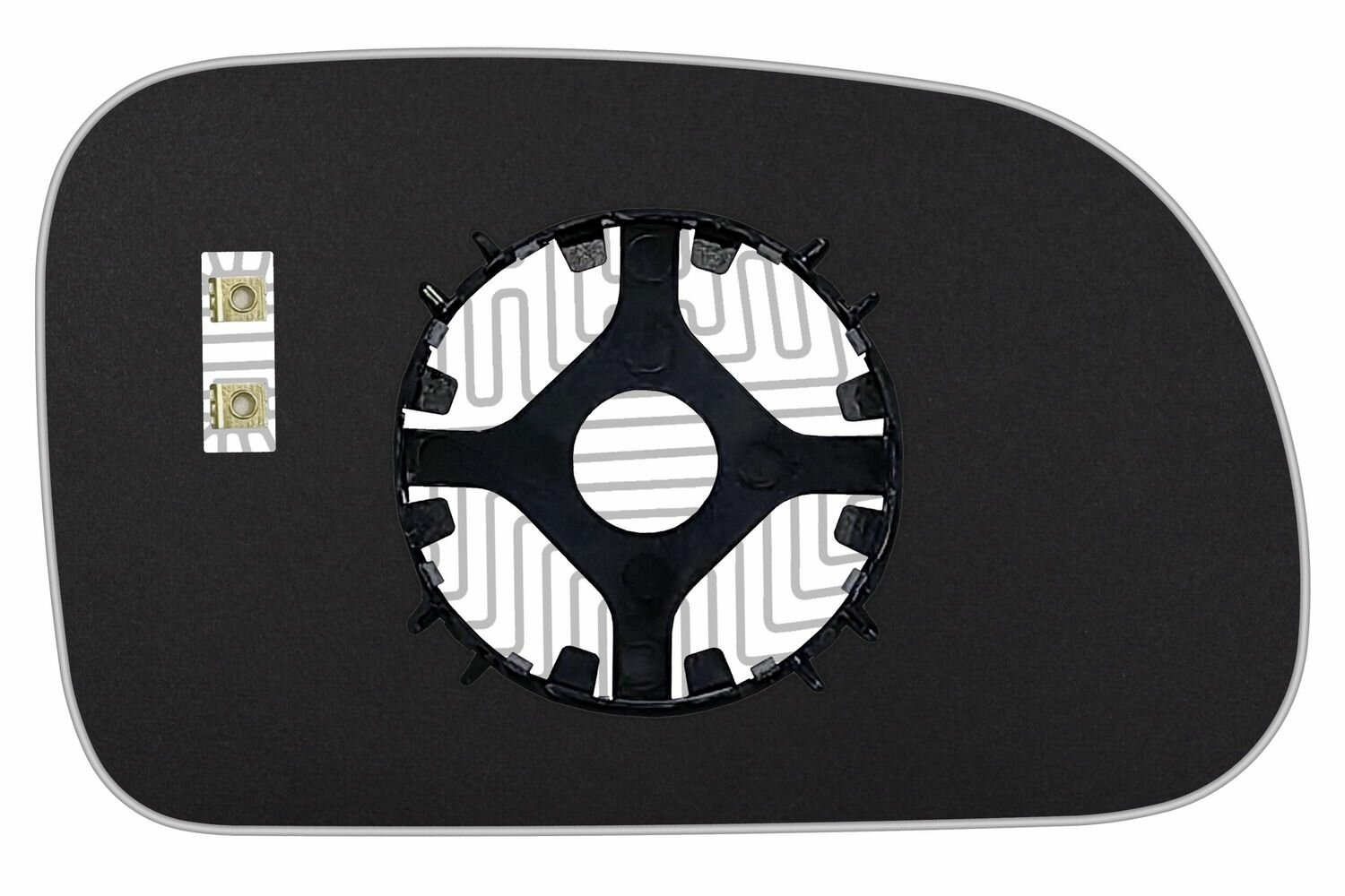 Элемент зеркала SSANG YONG Kyron I c 2007 по 2015 левый сферический c обогревом 87400708