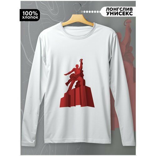 фото Лонгслив бруталити, размер l, белый