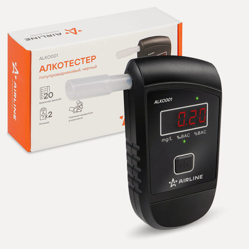 Изображение товара Алкотестер полупроводниковый черный (AIRLINE)