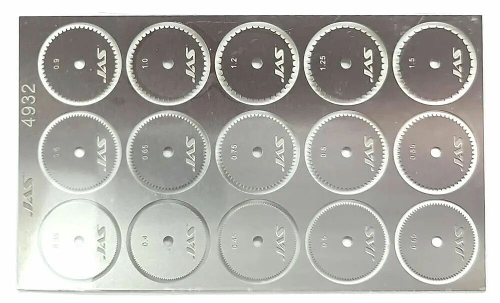 Набор дисков для ревитера d 15 мм шаг 035 - 15 мм 15 шт JAS-4932