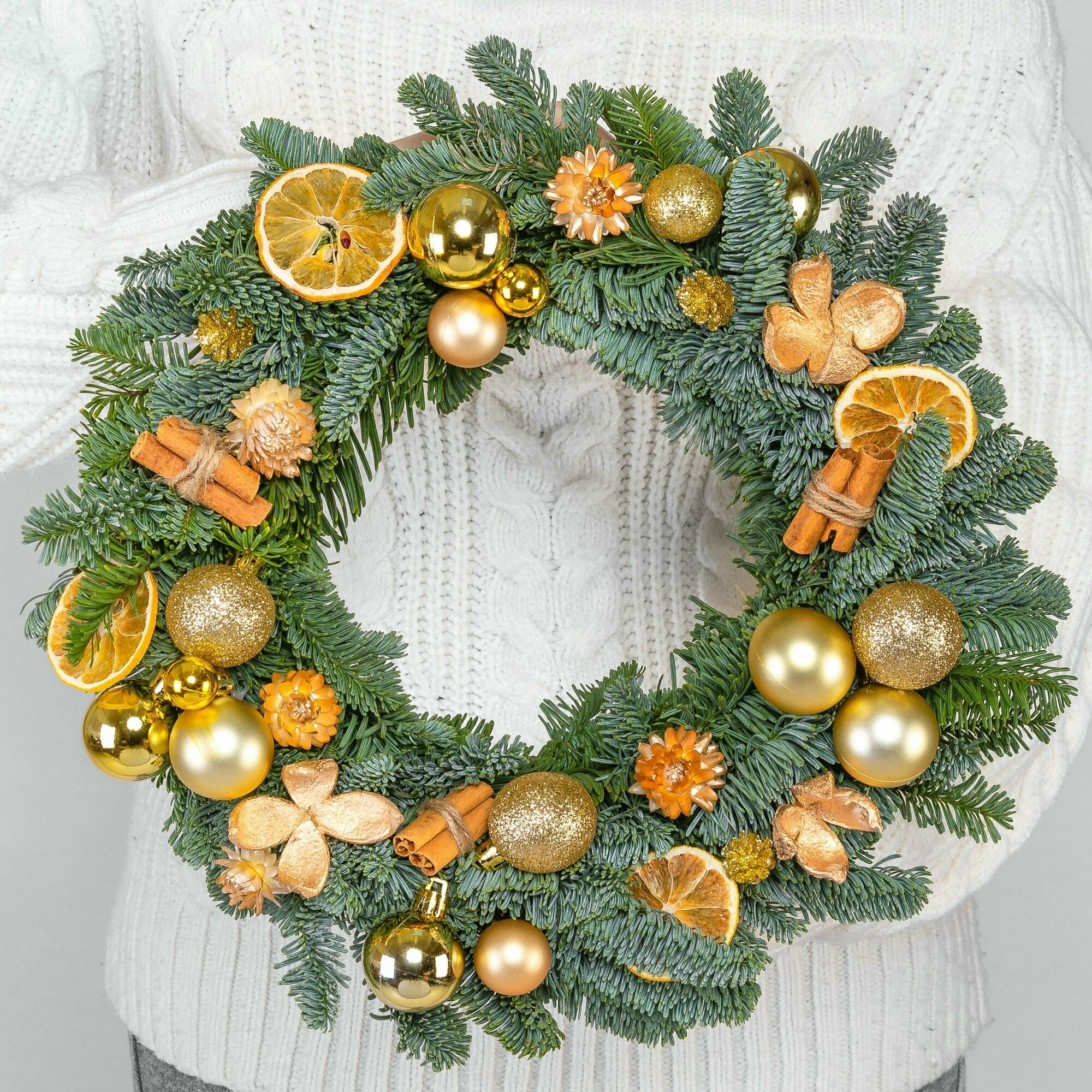 Новогодний венок Мегацвет24 