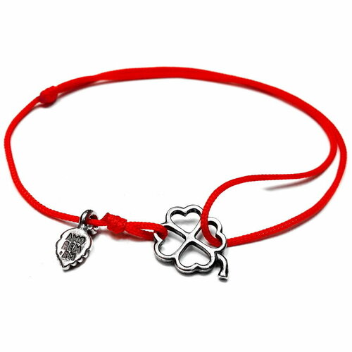 Браслет Amorem, серебро, 925 проба, красный