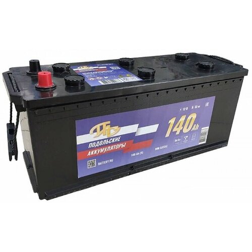 Аккумулятор автомобильный ПАЗ Подольские аккумуляторы 140 Ач 900 А прям пол 3 Евро авто 513x189x213 12222₽