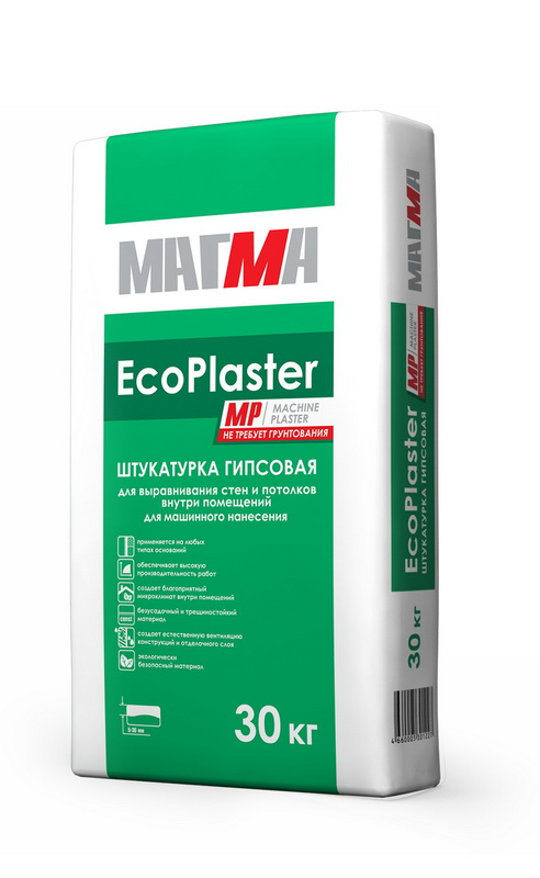 Гипсовая штукатурка магма EcoPlaster МР (30 кг)
