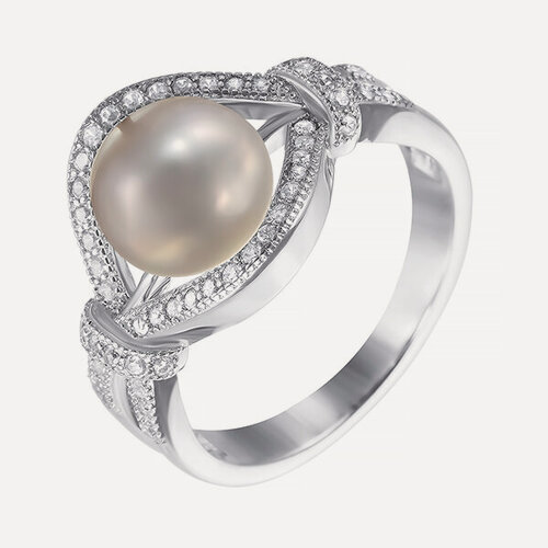 Изображение товара Кольцо, серебро, 925 проба, жемчуг пресноводный