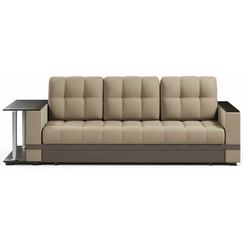 Диван прямой Комфорт Атланта Эконом со столом Beige