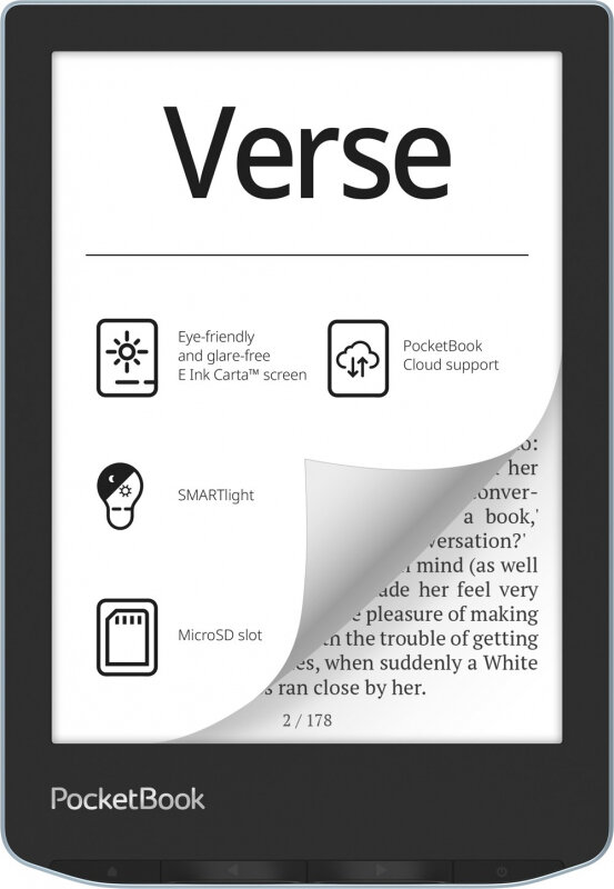 Электронная книга PocketBook 629 Verse, голубой — фото 7