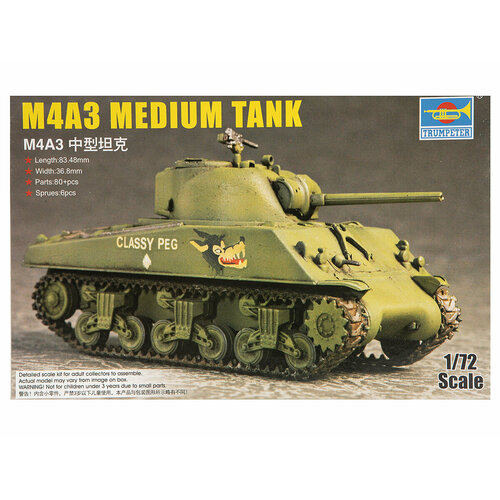 07224 Trumpeter Американский средний танк M4A3 (1:72)