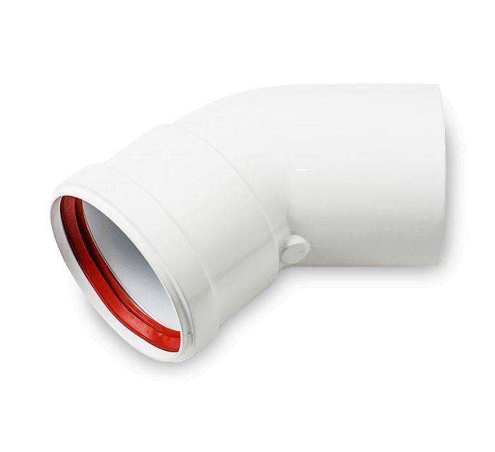 фото Отвод для газовых котлов DR-thermo d -80 мм, 45