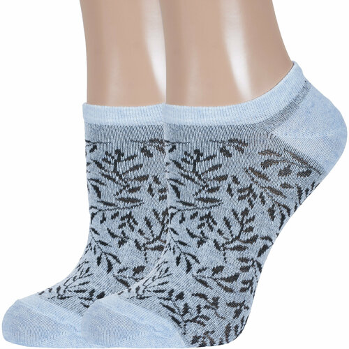 фото Носки борисоглебский трикотаж, 2 пары, размер 23-25, голубой