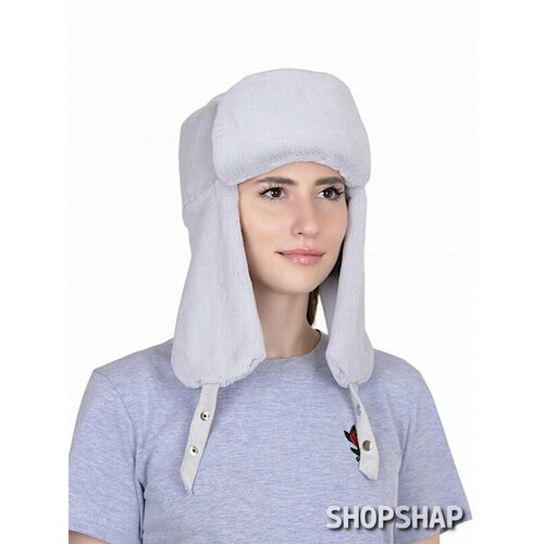 фото Шапка ушанка shopshap ушанка shopshap нори, размер 55, голубой