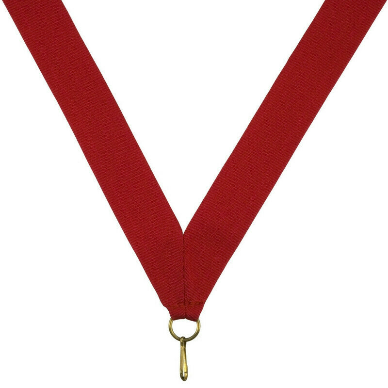 Медаль сувенирная Нет бренда Лента для медалей 24 мм цвет красный LN3a 3 шт