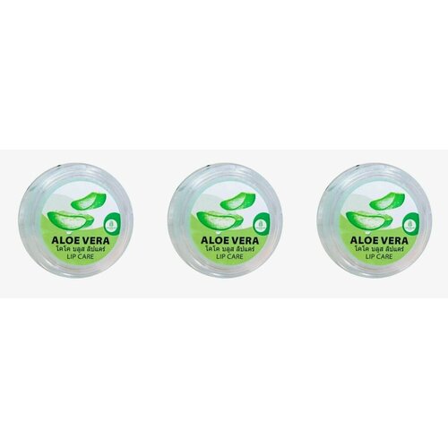 Coco Blues Бальзам для губ алоэ вера Lip Care Aloe Vera, 5 мл - 3 штуки