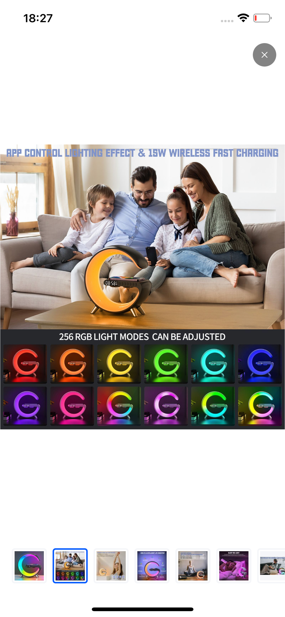Умная зарядная станция с RGB-колонкой/ 5W — фото 5