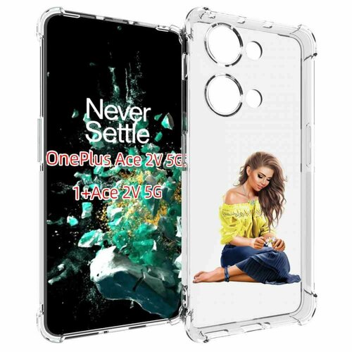 Чехол MyPads миленькая-девочка женский для OnePlus Ace 2V задняя-панель-накладка-бампер