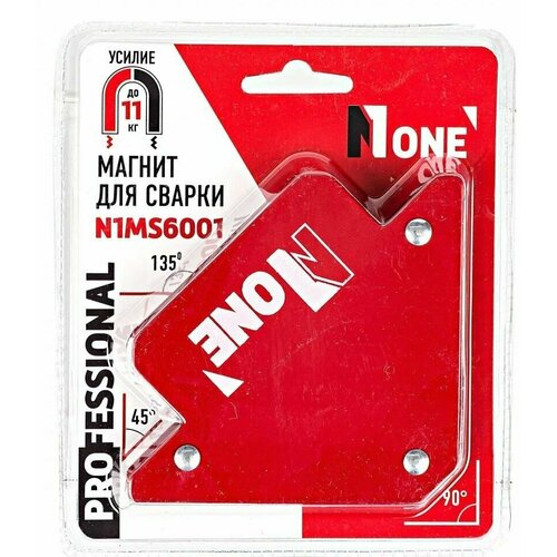 Магнитный угольник для сварки NUMBER ONE N1MS6001 угол удержания 45 90 135 градусов до 11 кг 490₽