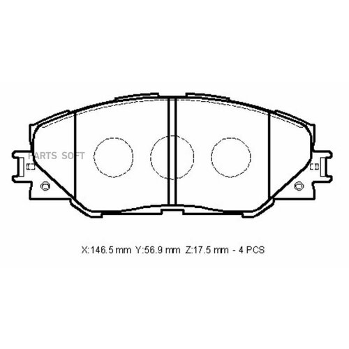 MTP GROUP CD2268 тормозные коодки перние