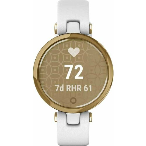 Умные часы GARMIN LILY светло-золотистый безель белый корпус и итальянский кожаный ремешок 3399000₽