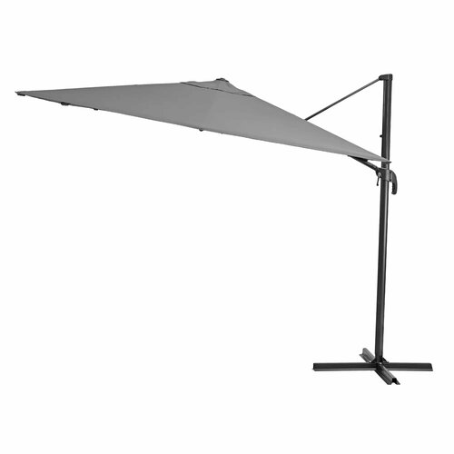 Зонт с боковой опорой Naterial Aura 286x286 h264 см квадрат темно-серый