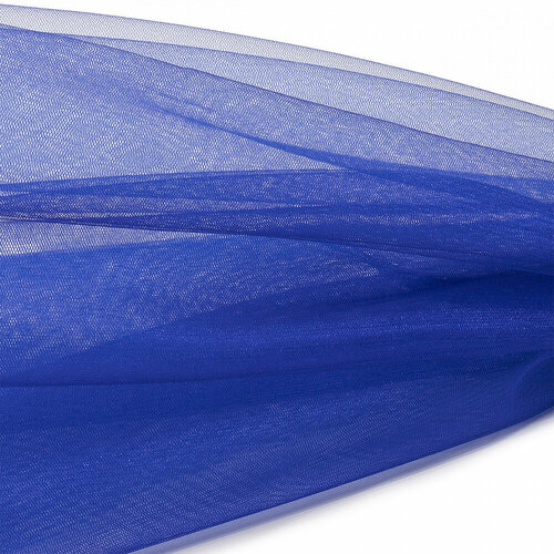 Фатин Кристалл средней жесткости блестящий арт. K. TRM шир.300см, 100% полиэстер цв. 37 К уп.5м - ярко-синий