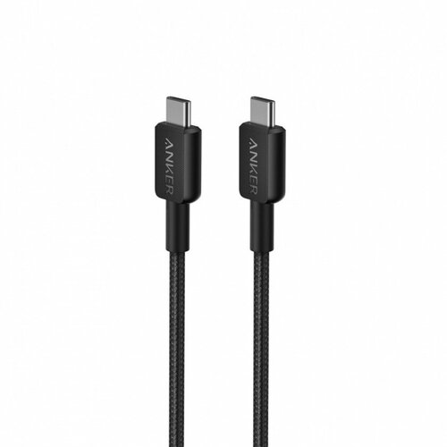 Кабель Anker 322 USB-C to USB-C 1.8 метра Black черный A81F6H11