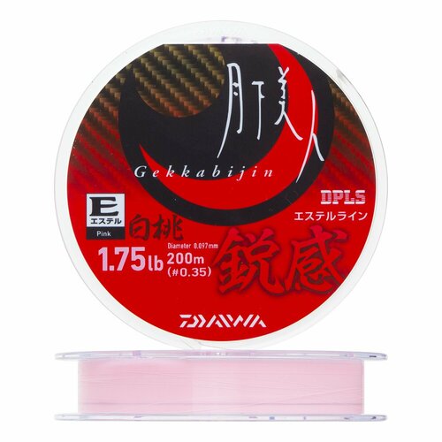 фото Леска для рыбалки daiwa gekkabijin type-e eikan 0,35мм 200м (white peach)