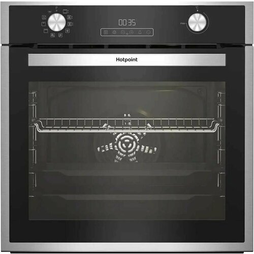 Духовой шкаф HOTPOINT FE9 834 JC IX, нержавеющая сталь/черный