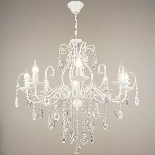 Люстра подвесная из 8-ми ламп с цоколем Е14, мощностью 60 Вт, модель N4142