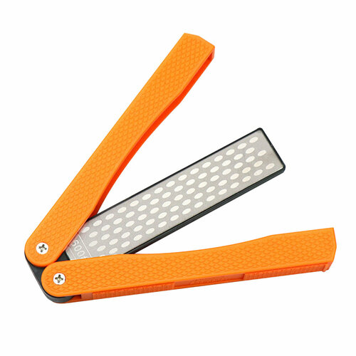 Точилка-мусат алмазная складная двухсторонняя 600/400 грит, оранжевая