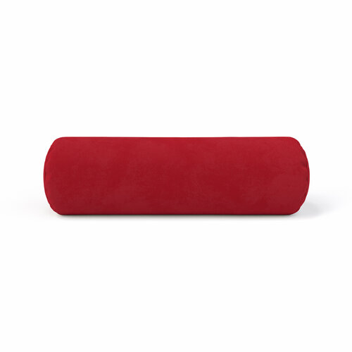 Подушка декоративная цилиндр красная, 50х15 см