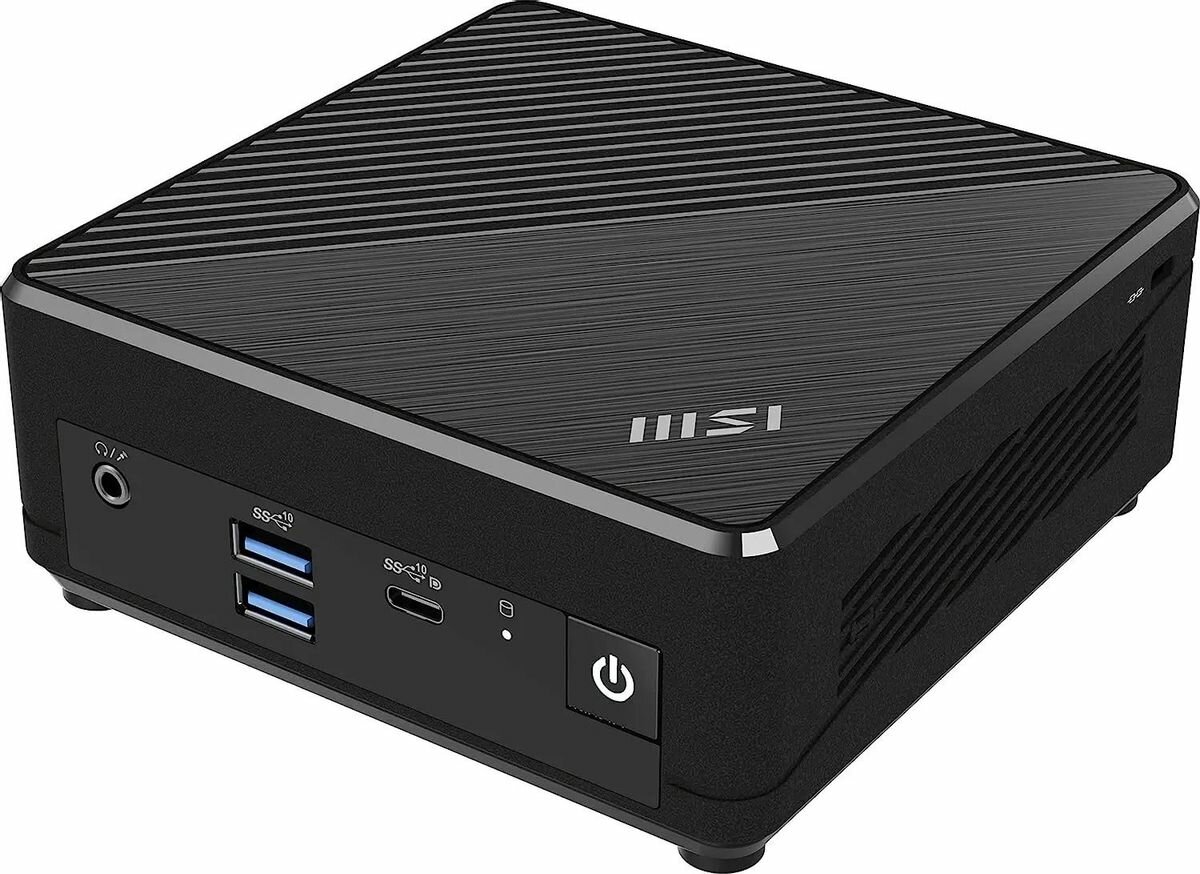 Неттоп MSI Cubi N ADL-019RU, Intel N100, DDR4 4ГБ, 128ГБ(SSD), Intel UHD Graphics, Windows 11 Professional, черный [9s6-b0a911-019]