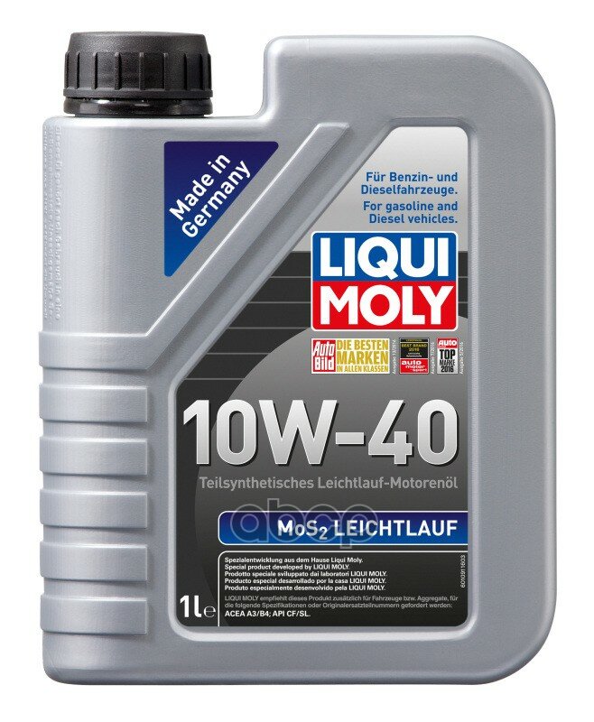 LIQUI MOLY Полусинтетическое Моторное Масло Mos2 Leichtlauf 10W-40 1Л