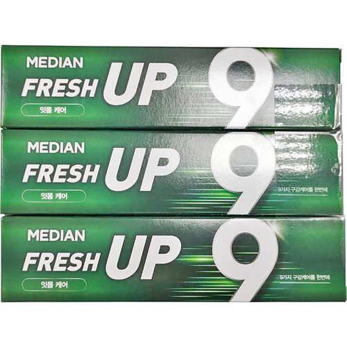 Набор зубных паст для ухода за деснами Median Fresh Up Gum Care Toothpaste, 120 г *3 шт зубная паста для ухода за деснами median dental iq gum care toothpaste 120g