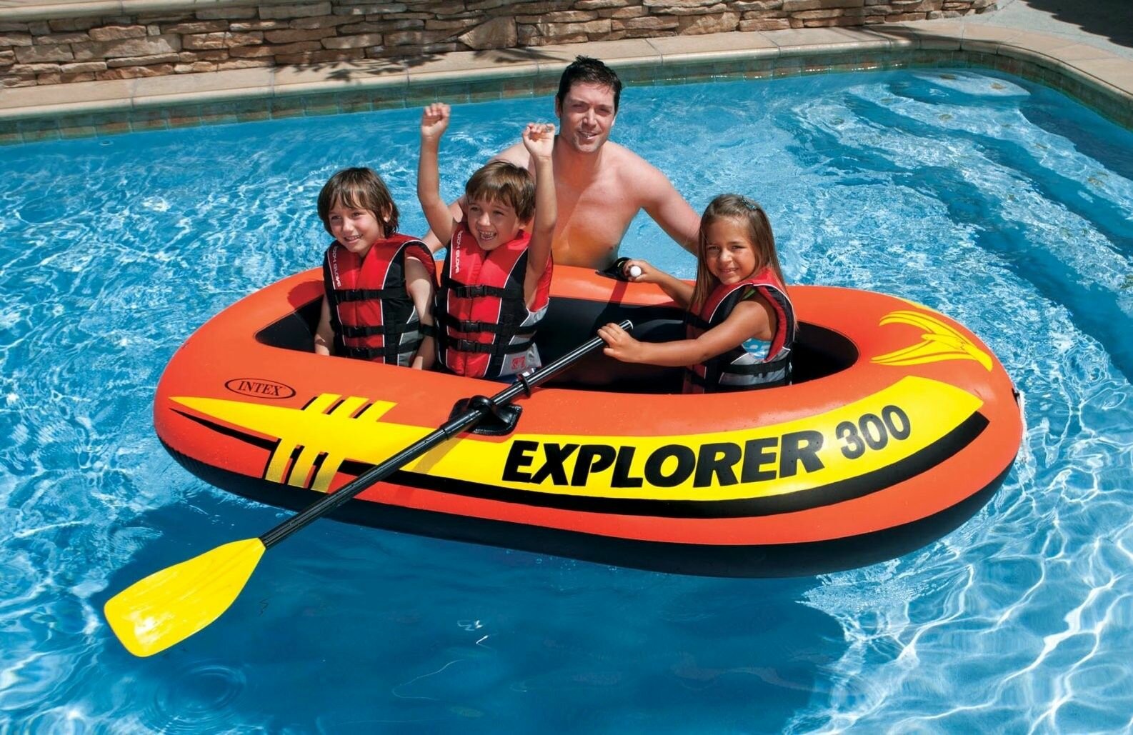 Надувная лодка INTEX Explorer 300 58332NP