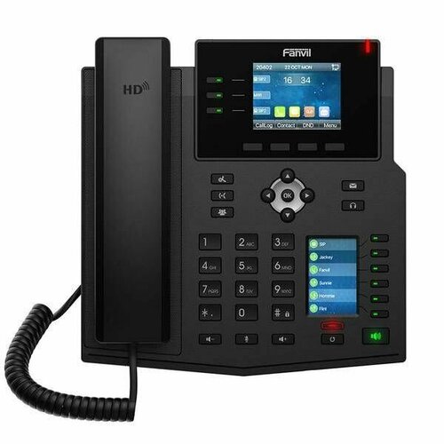 IP-телефон Fanvil X4U, 12 SIP аккаунта, цветной 2,8 дисплей 320x240, конференция на 3 абонента, поддержка POE, EHS. ip телефон fanvil x4u